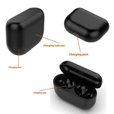 Docka för Jabra Elite 8 / Elite 8 Active Earbuds Laddningsfack Laddningskabel