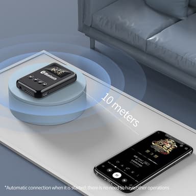 2-i-1 Bluetooth 5.0 mottagare sändare RCA 3,5 mm AUX FM-adapter