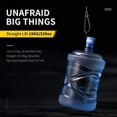 LEO Fiskspänne i rostfritt stål Fishing Stringer Clip 7 st Snaps