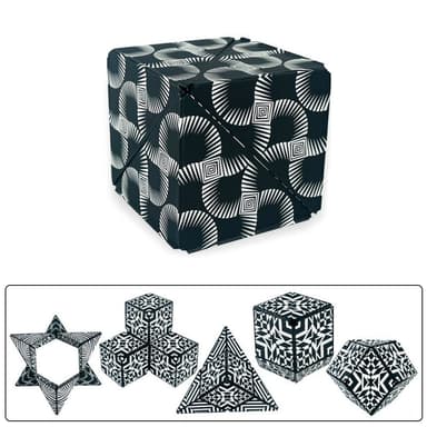Fidget 6x6x6cm 3D Magnetisk Kub Förändrande Magisk Kub Pussel