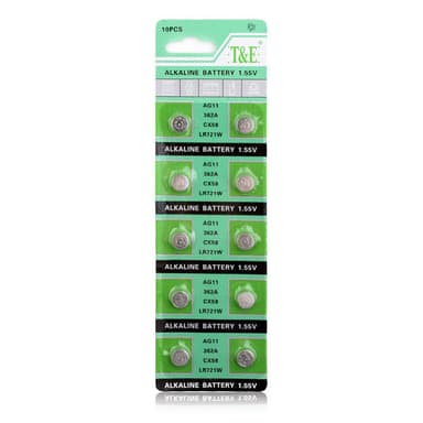 Alkalisk Knappcellbatteri SR58 / V362 / AG11 Storpack