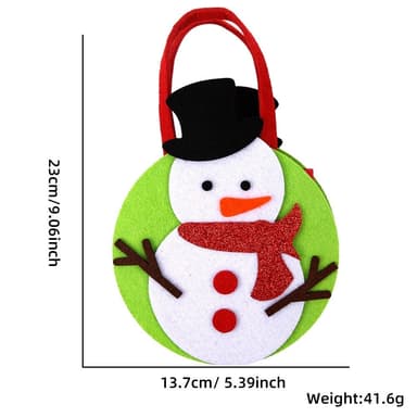 Christmas Jul Godis Kakor Väska Julklapp Present - Snögubbe
