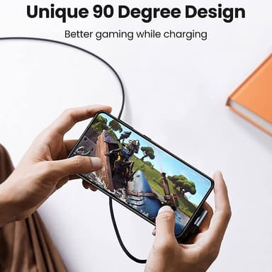 UGREEN 2m 100W snabbladdning sladd kabel USB-C datakabel böjd