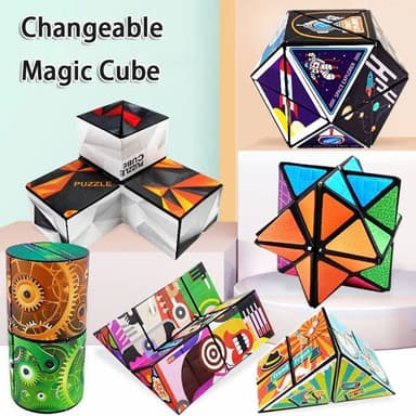 Fidget 6x6x6cm 3D Magnetisk Kub Förändrande Magisk Kub Pussel