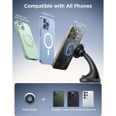 JOYROOM För 4,7-7"" telefon Sugkopp Magnetisk mobilhållare bil