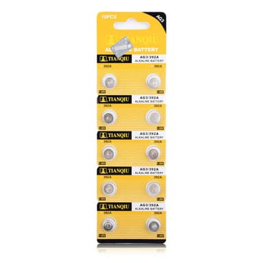 Alkalisk Knappcellbatteri SR41 / V392  / AG 3 Storpack