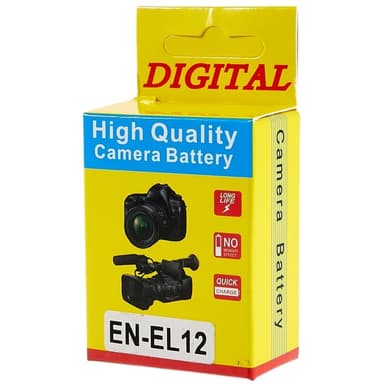 EN-EL12 Batteri till Nikon Coolpix S9700 / S9500 / S9400 / S9300 / S9100 / S8200 / S610 / S620 / S630 / S8100 / P300