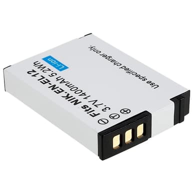 EN-EL12 Batteri till Nikon Coolpix S9700 / S9500 / S9400 / S9300 / S9100 / S8200 / S610 / S620 / S630 / S8100 / P300