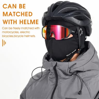 Vinter Balaclava Face Cover Termisk Vindtät Fleece