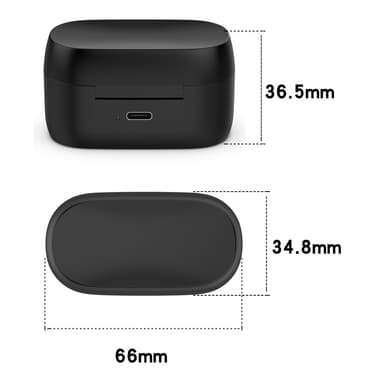 Docka för Jabra Elite 75T / Active 75T Earbuds Laddningsfack Laddningskabel