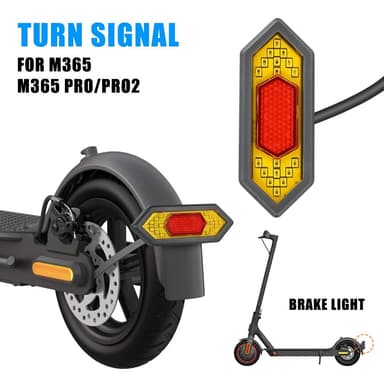 För Xiaomi M365 Bakljus Blinkers LED Scooter Baklykta