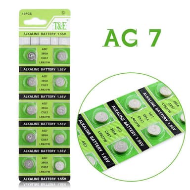 Alkalisk Knappcellbatteri SR57 / V395 / AG7 Storpack