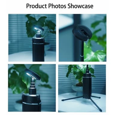 Tripod Teleskopisk lampa Uppladdningsbar utomhus camping tält