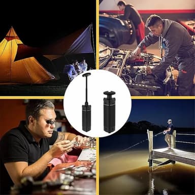 Tripod Teleskopisk lampa Uppladdningsbar utomhus camping tält