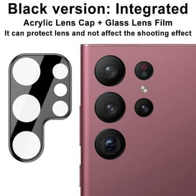 Samsung Galaxy S23 Ultra IMAK Lins Härdat Glas + Skydd