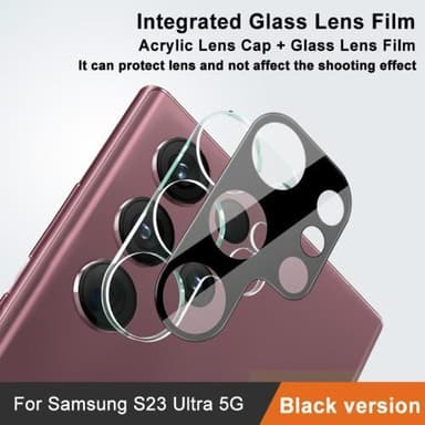 Samsung Galaxy S23 Ultra IMAK Lins Härdat Glas + Skydd