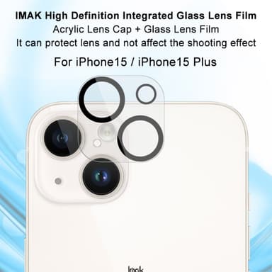 IMAK Linsskydd För iPhone 15 / 15 Plus Film Härdat