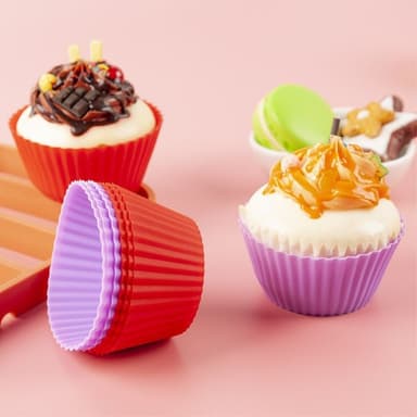 10 st 7 cm silikon muffins muffinsform köksbakformar