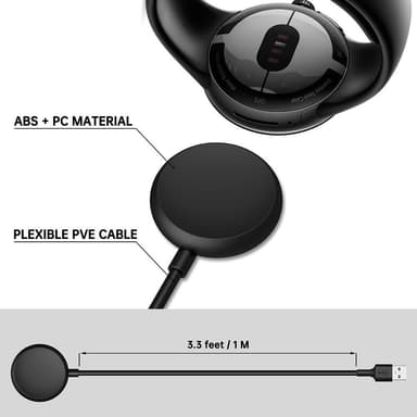För Google Pixel Watch Laddningskabel docka USB 1m