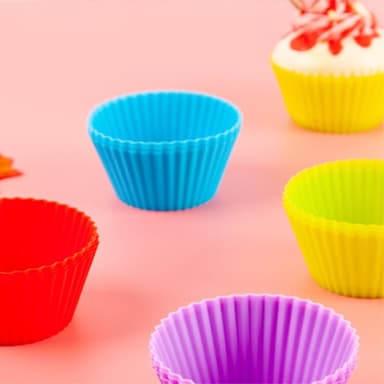 10 st 7 cm silikon muffins muffinsform köksbakformar