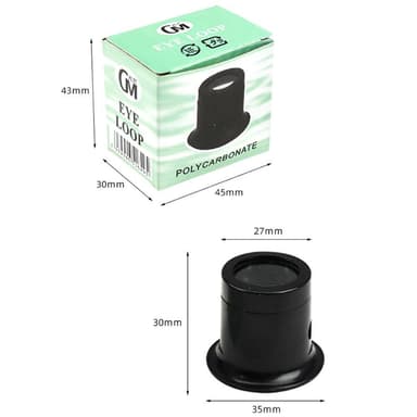 monokulär förstoringsglas Förstoringsglas 15X Lupp Reparation