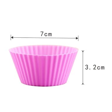 10 st 7 cm silikon muffins muffinsform köksbakformar