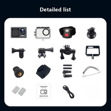 Actionkamera 24MP 5K Ultra HD 30m vattentät utomhussport kamera
