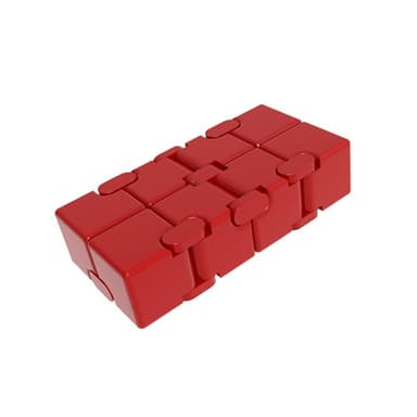 Fidget Spinner Avslappning Infinite Cube Metall Flip Kub - Svart