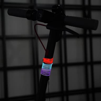 131 cm Skoter Scooter Ljus Batteridriven flexibel lampa - Rosa