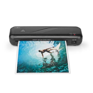 Nedis Laminator | Varm | A4 | 230 mm/min | Automatisk avstängning | Strömadapter | Svart