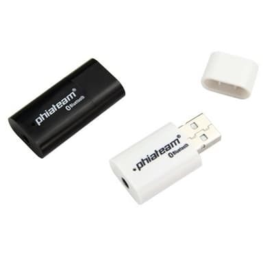 Trådlöst ljud i bilen! Bluetooth Music Receiver (Vit)