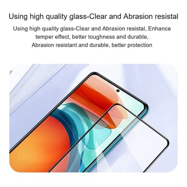 Xiaomi Redmi 13C Amorus Heltäckande Härdat Glas 2-pack