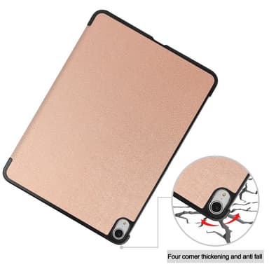 Till iPad Air 13 (2024) Slim fit tri-fold fodral - RoseGold
