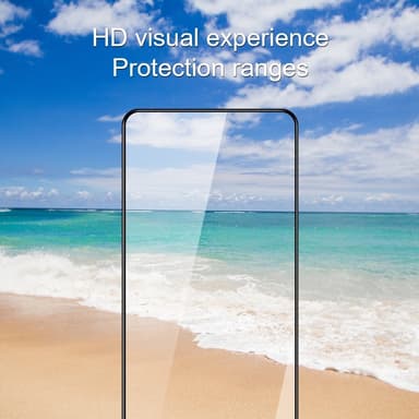 Xiaomi Redmi 13C Amorus Heltäckande Härdat Glas 2-pack