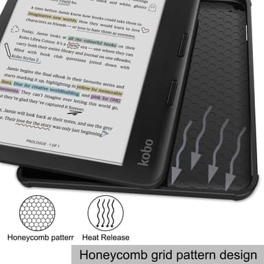Fodral till Kobo Libra Colour eReader läsplatta - Svart