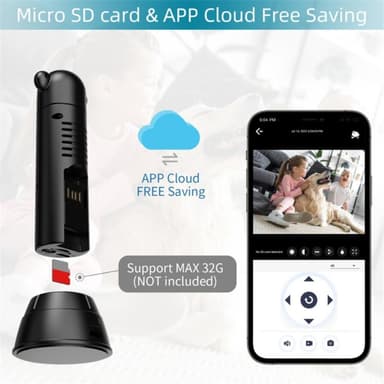 V10 HD Infraröd Night Vision Minikamera Hemsäkerhetskamera