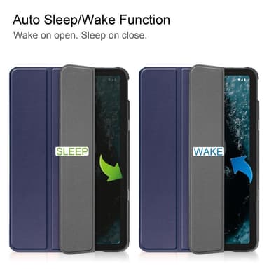Slim Fit Cover Fodral Till Nokia T20 - MörkBlå