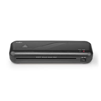 Nedis Laminator | Varm | A4 | 230 mm/min | Automatisk avstängning | Strömadapter | Svart
