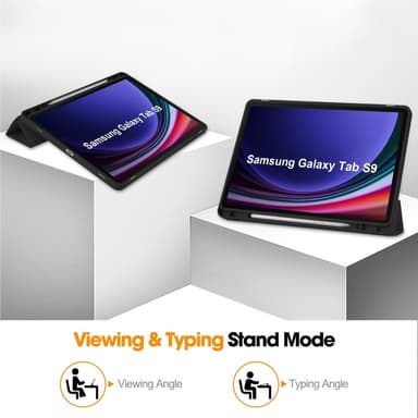 Slim Fit Cover Fodral Till Samsung Galaxy Tab S9 Sleep-Wake Up