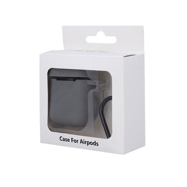 Airpods Skyddsfodral med krok, Grå