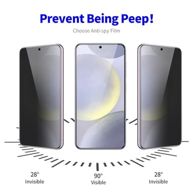 ENKAY För Samsung Galaxy S24+ Anti-Spion Skärmskydd Full täckning