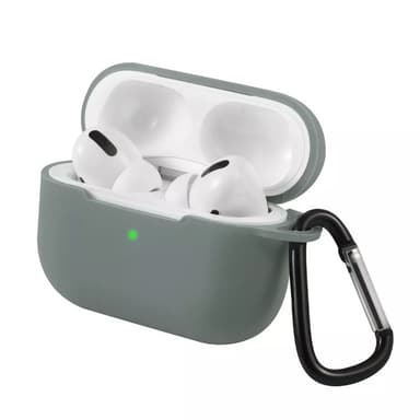Silikonskal med krok till Airpods Pro, Grå