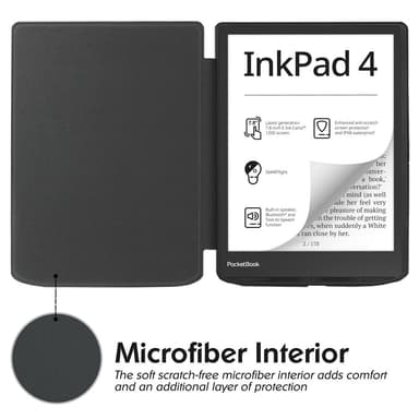 Fodral läsplatta Till Pocketbook InkPad 4 7.8"" PB700 - Svart