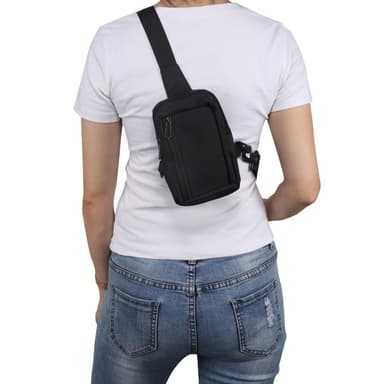Bröst axel väska Vattentät nylon Axelryggsäck Sling Resväska