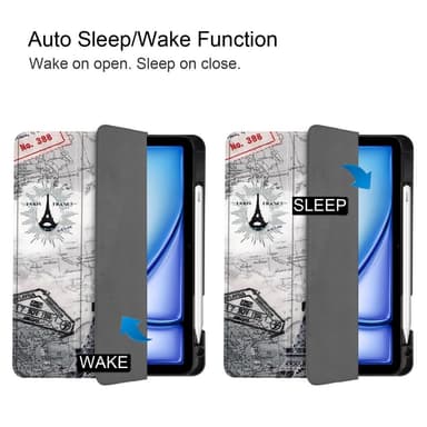 Till iPad Air 11 (2024) Slim fit tri-fold fodral Pennfack - Tower