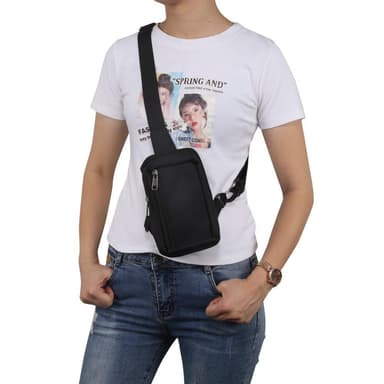 Bröst axel väska Vattentät nylon Axelryggsäck Sling Resväska
