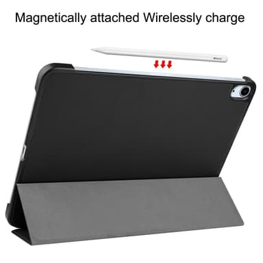 Till iPad Air 13 (2024) Slim fit tri-fold fodral - Svart