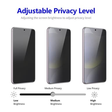ENKAY För Samsung Galaxy S24+ Anti-Spion Skärmskydd Full täckning
