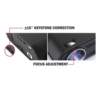 UHAPPY U70 Projektor 1080P HD Hemmabio HDMI VGA AV