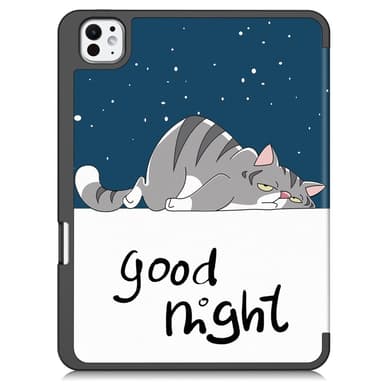 Till iPad Pro 11 (2024) Slim fit tri-fold fodral Pennfack - Cat